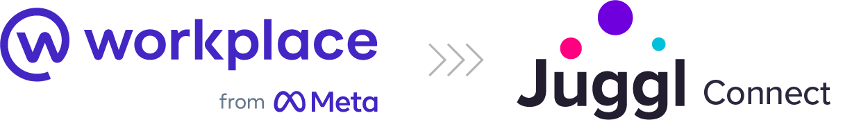 Meta Workplace and Juggl Connect logo